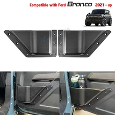 L&R Front Door Storage Box Insert Cup Holder Accessories For Ford Bronco 2021-25