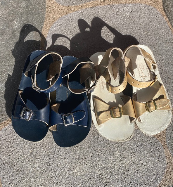 girls leather sandals size 12