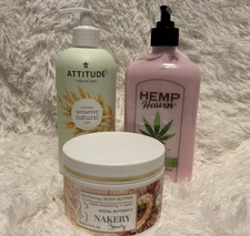 Hempz Heaven Strawberry Hibiscus Lotion 18oz Bundle