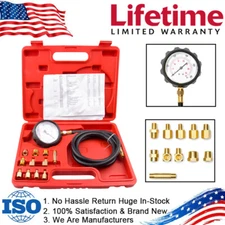 Engine Oil Pressure Test Kit 0-500 PSI Gasoline Gauge Automotive Tools for Truck