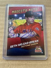 Signed 2023 Modesto Nuts Seth Mejias-Brean Mariners Minor League Autographed
