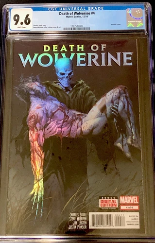 Death of Wolverine #4 - Marvel 2014 - CGC Graded Comic 9.6 NM - Holo Foil Cover!