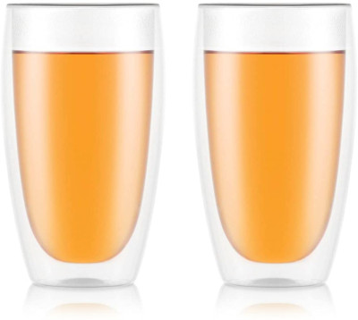 Bodum 4560-10 Pavina Gläser-Set Doppelwandig Mundgeblasen 450 ml 2er Pack