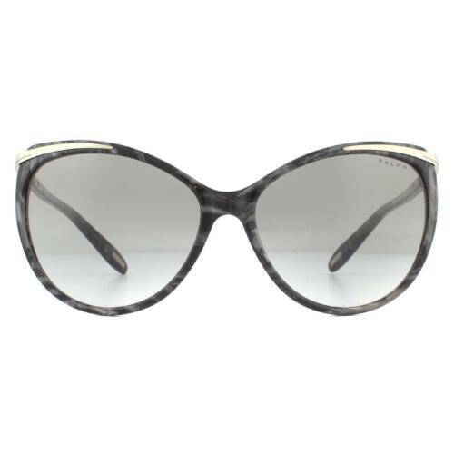 Ralph Lauren RA5190 1377/11 Black Gray Cat Eyes Sunglasses 