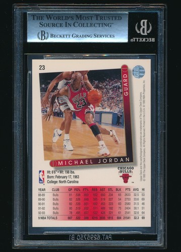 1993-94 Upper Deck #23 Michael Jordan BGS 8.5 - Picture 2 of 2