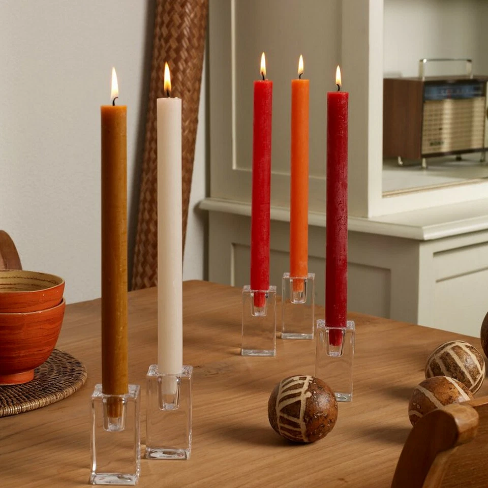 24 x RUSTIK Stabkerzen 270x23mm Tafelkerzen 12h Rustic Kerzen Groß durchgefärbt - Bild 2 von 4