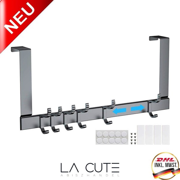 TüRgarderobe 6 Variablen Haken TüRhaken Gaderobenhaken TüR Haken Kleiderhaken-image