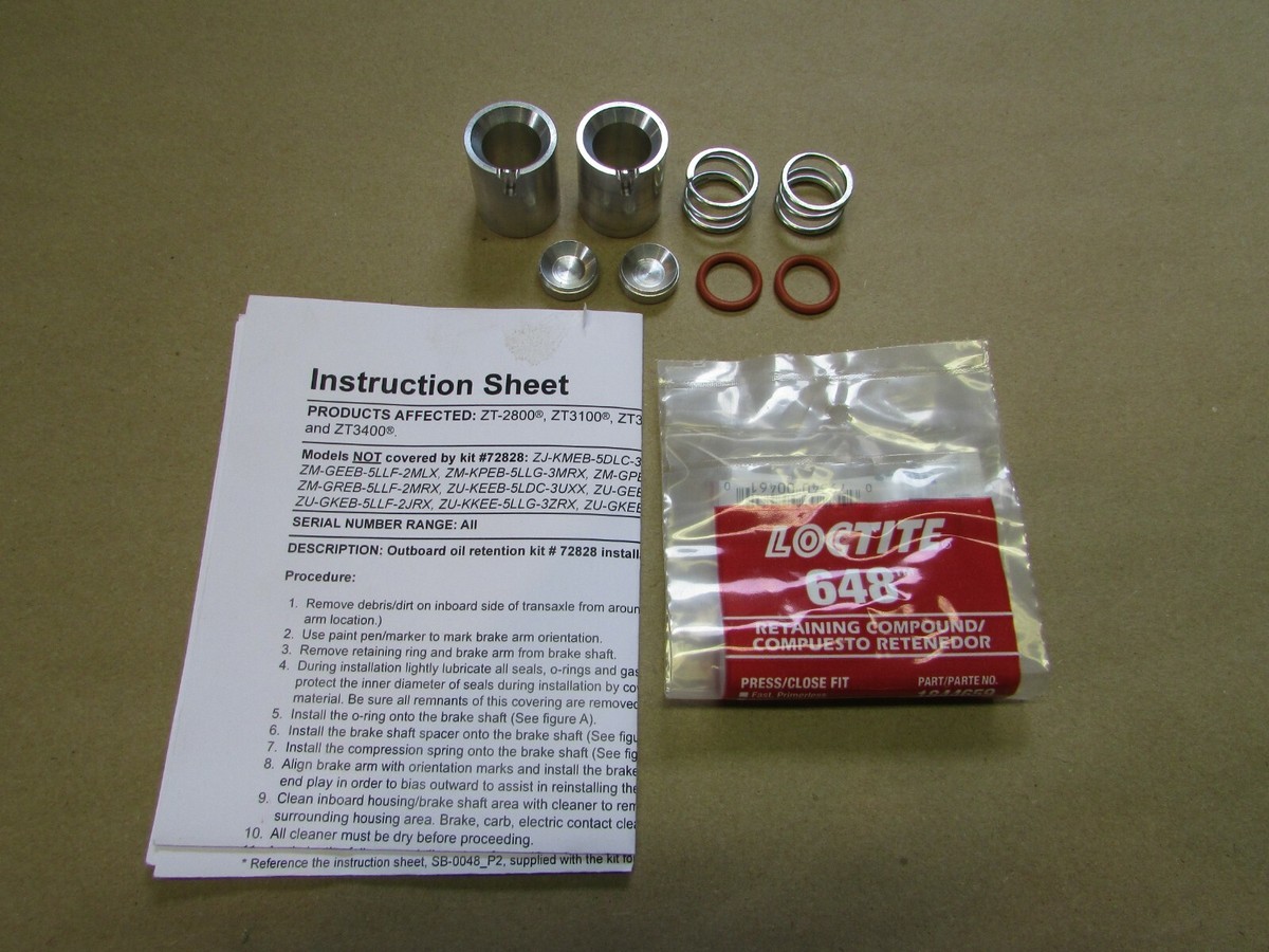 hig1003ページ‼️ Hydro-Gear 72828 Outboard Brake Bore Plug Kit Fix Leaking Brake
