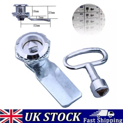 Gas Meter Cam Lock & Key Gas Electric Meter Door Cabinet Box Latch Locker Kit