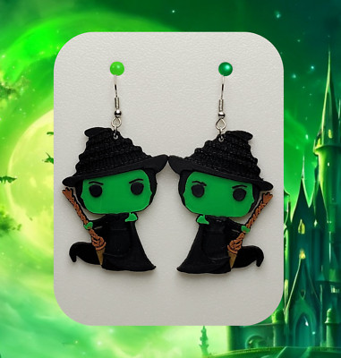 Wicked Earrings - Free Shipping - Wicked Witch Earrings - Stainless Steel - New