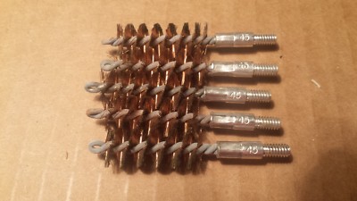 3 Pack .45 Caliber Handgun Cleaning Brushes - Looped Bore Brushes For Pistol Maintenance