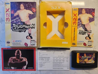 Toughman Contest Sega 32X, 1995 w/ Manual + Reg Card + Inserts TESTED Eric Esch