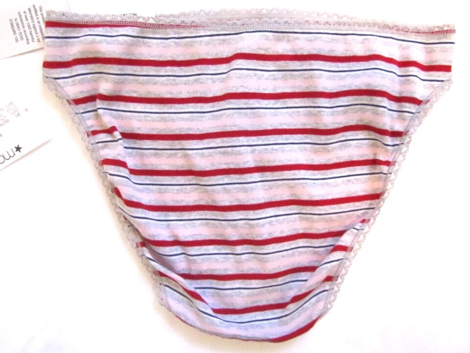 Charter Club Women's Everyday Cotton Bikini Underwear - Multi stripe - SZ XXL - Image 2 of 2