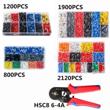 Cable Wire Electrical Terminals Ferrule Crimper Plier Crimping Tool / HSC8 6-4A