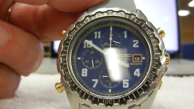 ULTRA RARE SQ SPORTS 200 SEIKO WATCH 7T32-7D30 CHRONOGRAPH