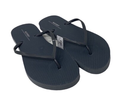 Old Navy Sandals for Women Flip Flop Navy Gray Rubber Summer