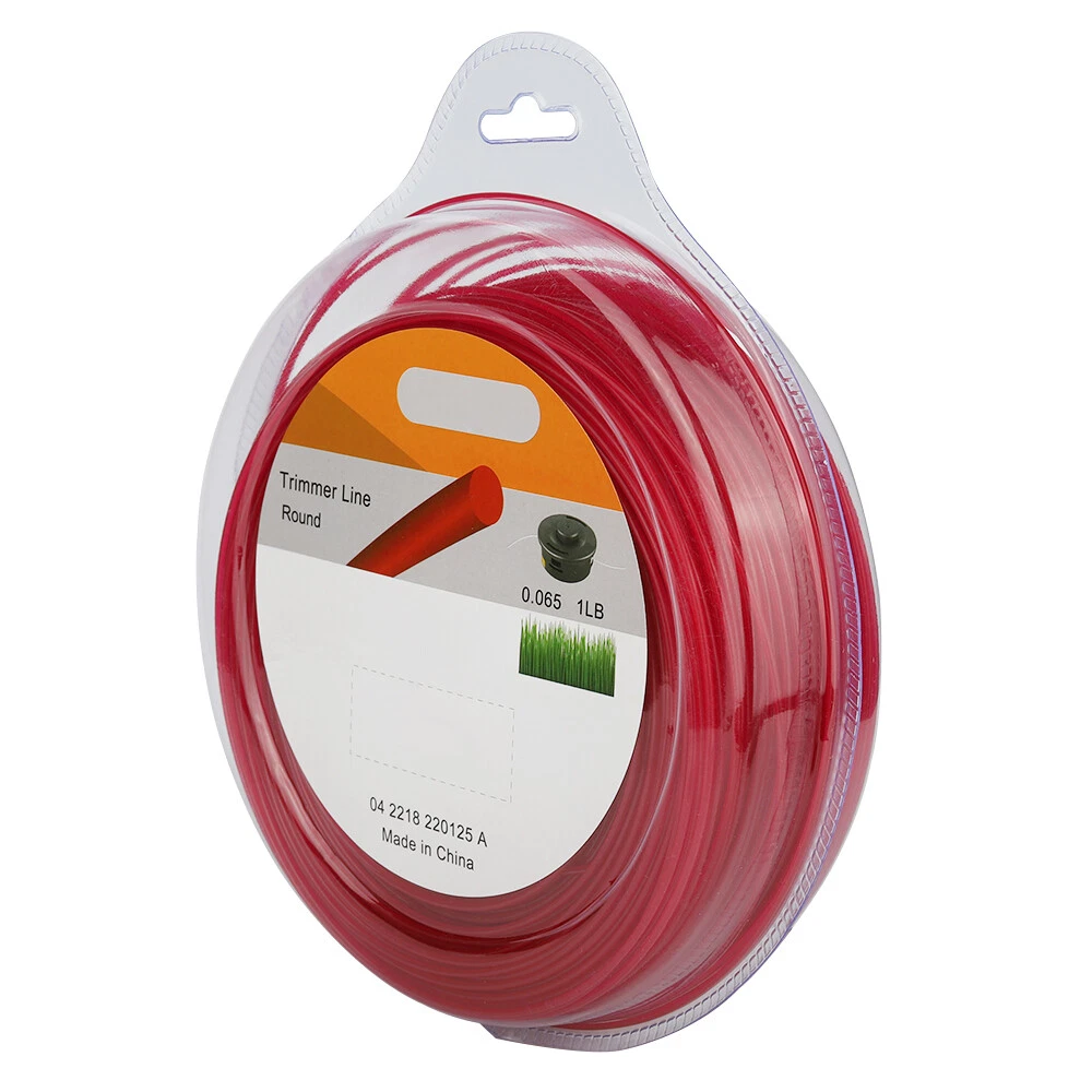 STRING TRIMMER LINE .065 LINE 1lb -600 ft ORANGE ROUND TWIST Grass 1.6mm