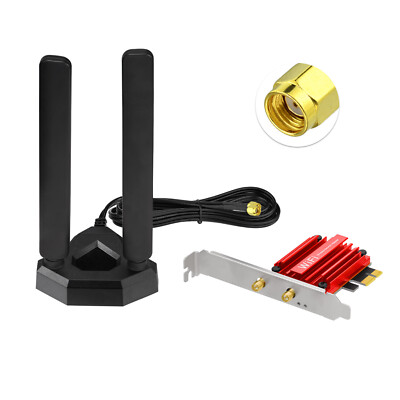 WiFi6E Tri-Band-Antenne + AX210 PCIE 1024 QAM&MU-MIMO-Technologie für Bluetooth