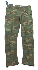 Polo Ralph Lauren Men's Green Camo Utility Surplus Slim Fit Ripstop Cargo Pants