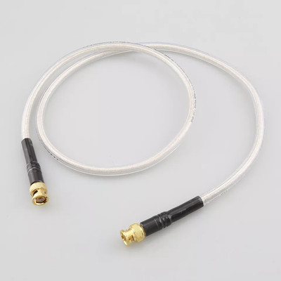 HIFI 75ohm Silver Plated Wire Digital Audio BNC Cable High Fidelity Coaxial Line