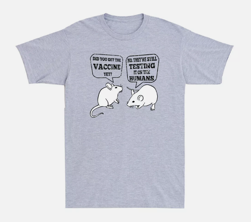 T-shirt Humoristique Rat Vaccine - Homme/Unisexe - Neuf Avec étiquettes