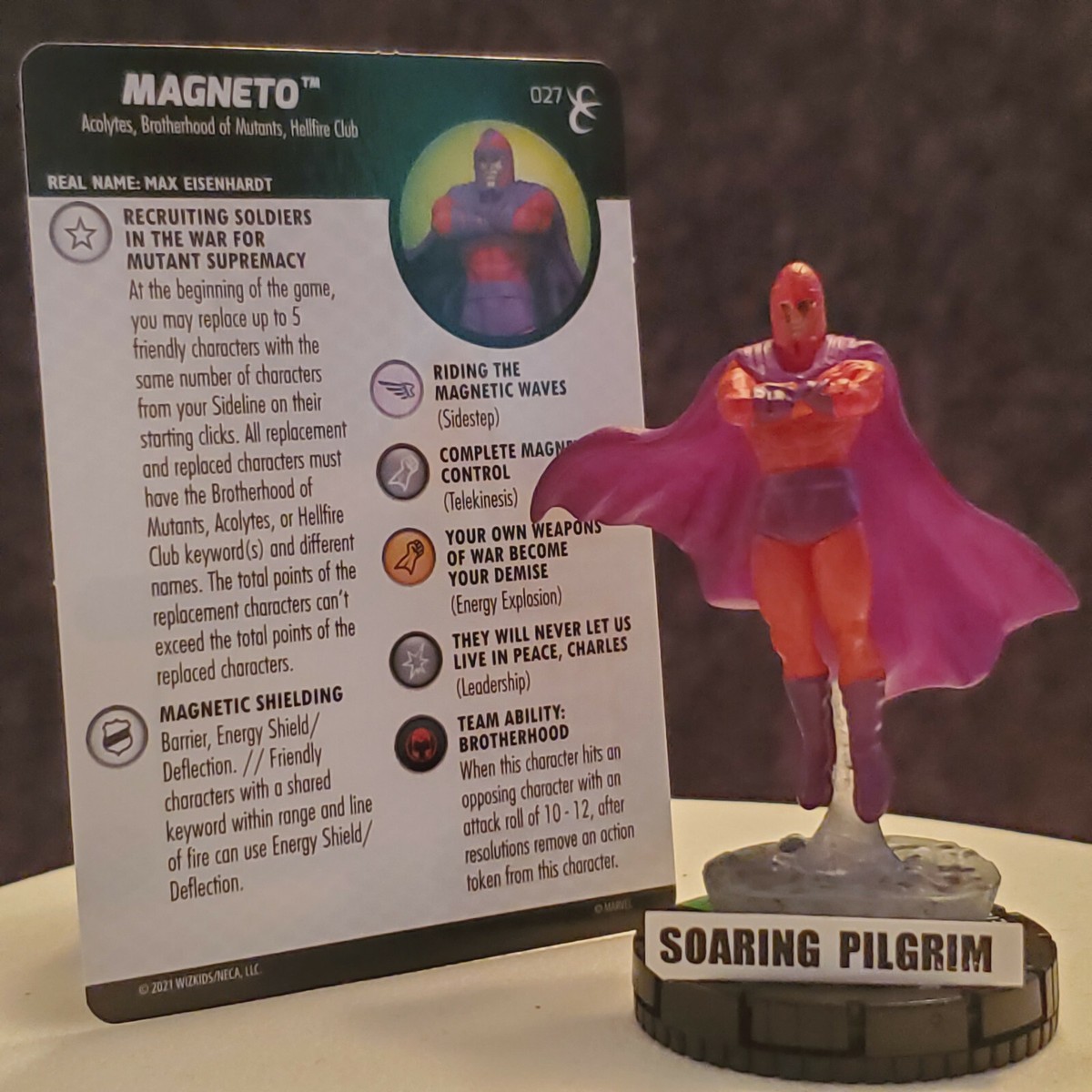 MAGNETO 027 - UNCOMMON X-Men Rise & Fall Marvel Heroclix #27