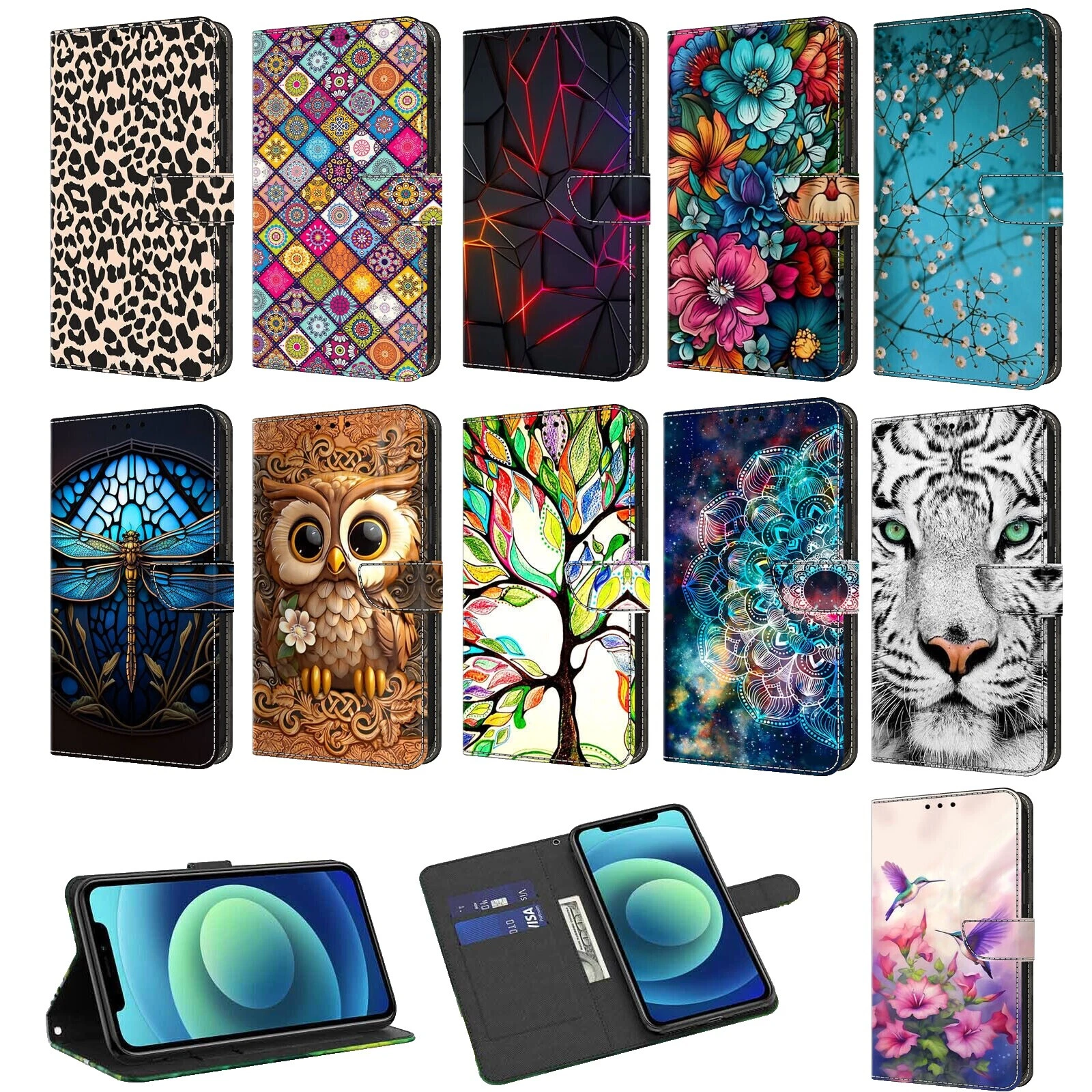 Pictorial Cell Phone Cases, Covers & Skins with Card Pocket for Nokia