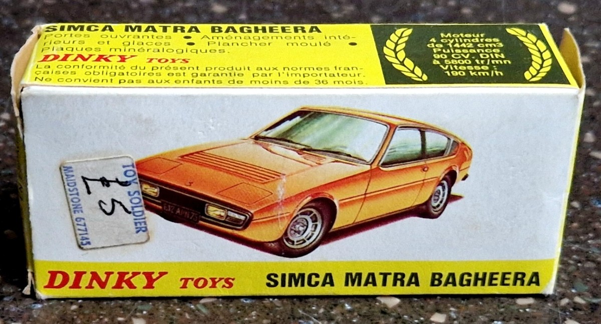 Dinky Toys France – Matra Bagheera Verte – Réf 1454/11454 – Boîte – Occasion