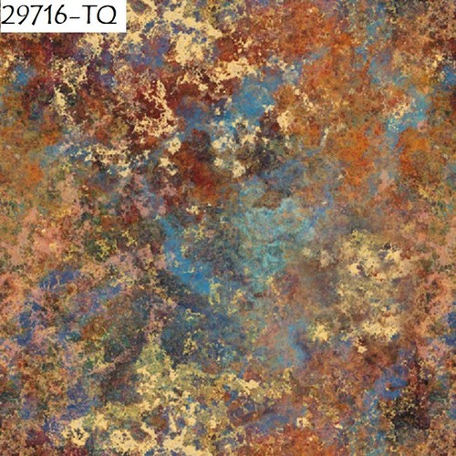 Earthscapes cotton Quilt fabric Quilting Treasures 29716-B Mottled Blue Tones - Picture 18 of 24