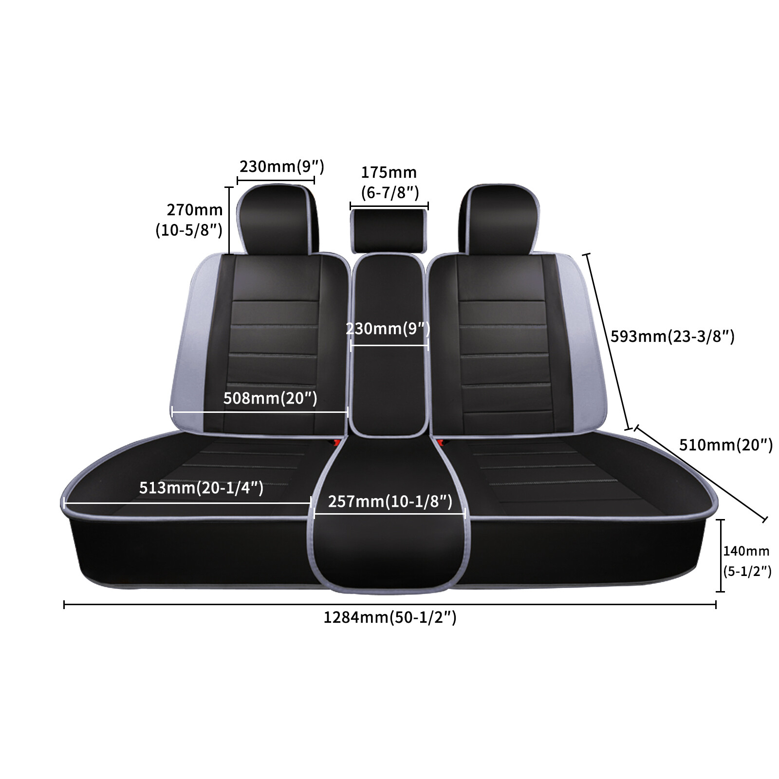 For Dodge Ram 1500 2500 20092021 Full Set Seat Covers Front & Rear