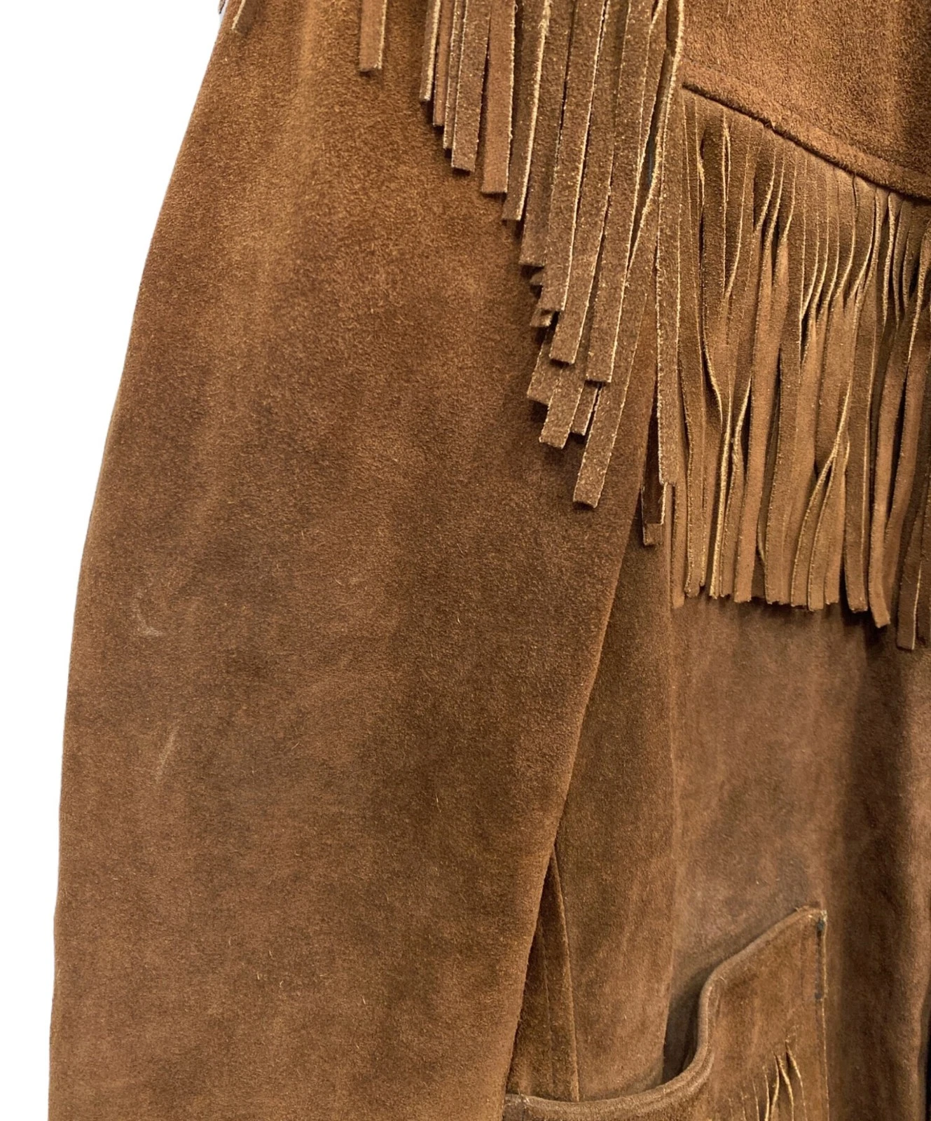 RANCHER by Schott Schott RANCHER Fringe Leather Jacket Men's Size 38 Brown - product detail image 6