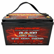 12V 100Ah LiFePO4 Lithium Battery Deep Cycles RV Marine Trolling Motors Off-grid