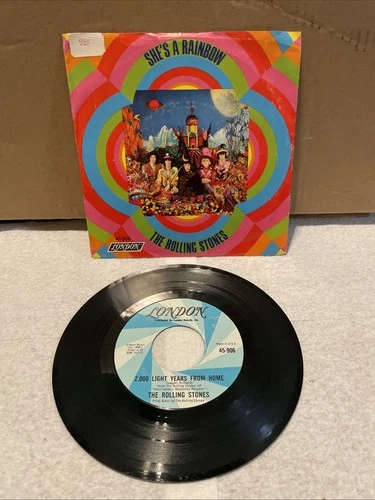 45 7" SP THE ROLLING STONES SHE'S A RAINBOW/ 2000 LIGHT YEARS FROM HOME LONDON