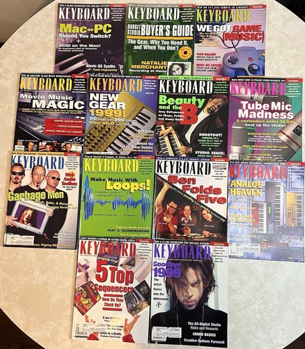Keyboard Magazine 1999 Lot Of 13 Including Bonus Fall Issue- Joey ...