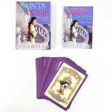Doreen Virtue Saints & Angels 44 Oracle Cards With Guidebook COMPLETE - USED