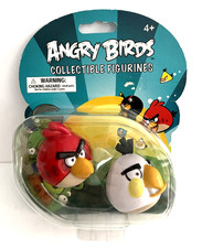 NIB Commonwealth App Toys Angry Birds Collectible Figurines Red and White Bird