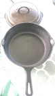 Griswold Cast Iron #8 Small Logo Pan Erie P.A. 777 w/ 1098 Lid, Tear Drop, 40s