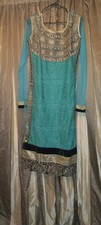 Vintage Teal Vandemere Robe/dress Handmade