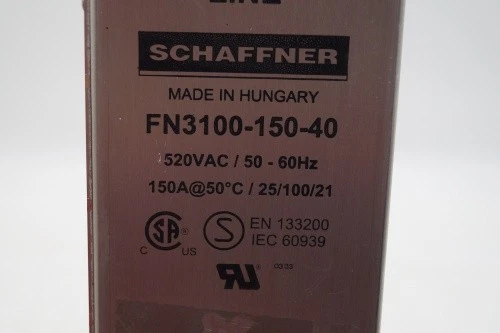Filtro de malla Schaffner FN3100-150-40 Foto 2 de 4