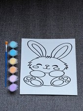 Easter Bunny Painting Canvas with paint and brush included!