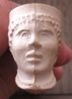 Estate White PIPE, Made in GERMANY, Marked, Tobacco Smoking Figural Head Face — photo 4