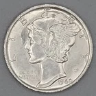 1940‑S Mercury Dime 10C Silver BU Full Bands Lustrous Strike Album Filler Coin