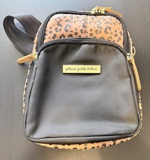 Petunia Pickle Bottom Black/Tan Leopard Cross...