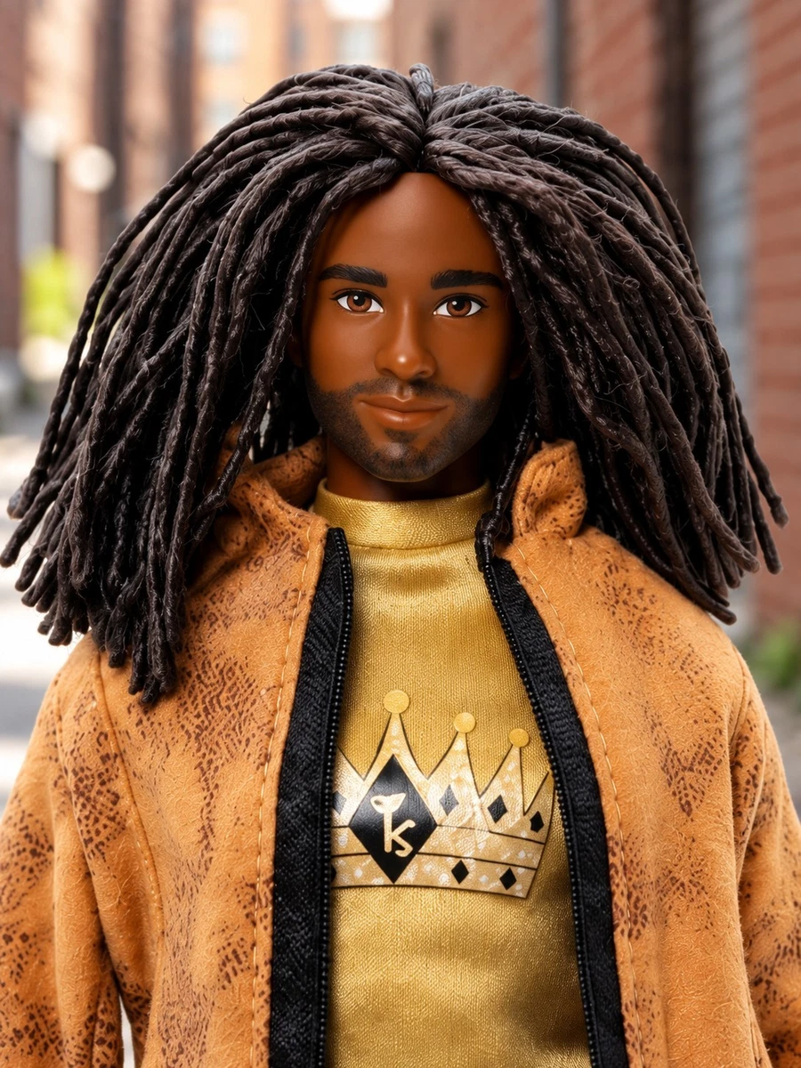 Muñeca estilo Barbie estilo Ken negra 12 millas de Fresh Squad colección Platinum