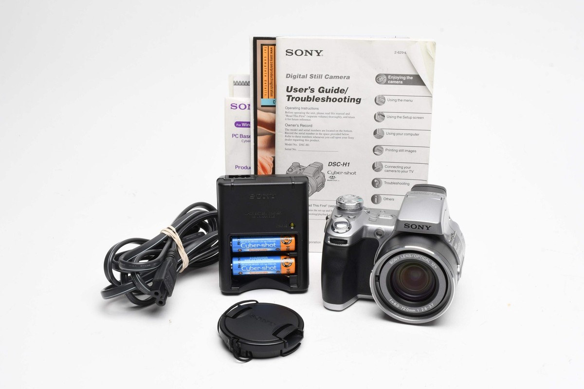 Sony CyberShot DSC-H1 5.1MP Digital Point&Shoot camera bundle