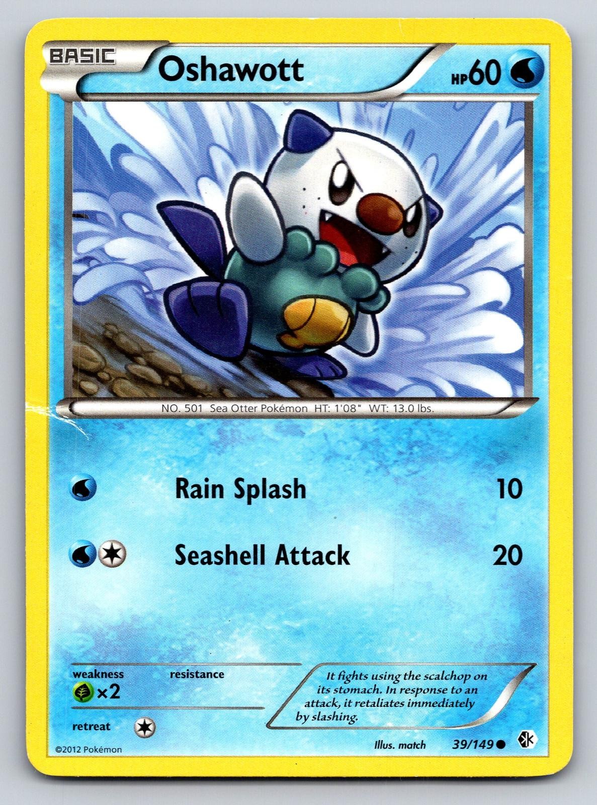 Oshawott 39/149 Common Boundaries Crossed Pokemon Lightly Played
