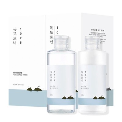 Round Lab 1025 Dokdo 2 Type Set Hydrate Skin Smoother Dead Cells 2pcs NEW