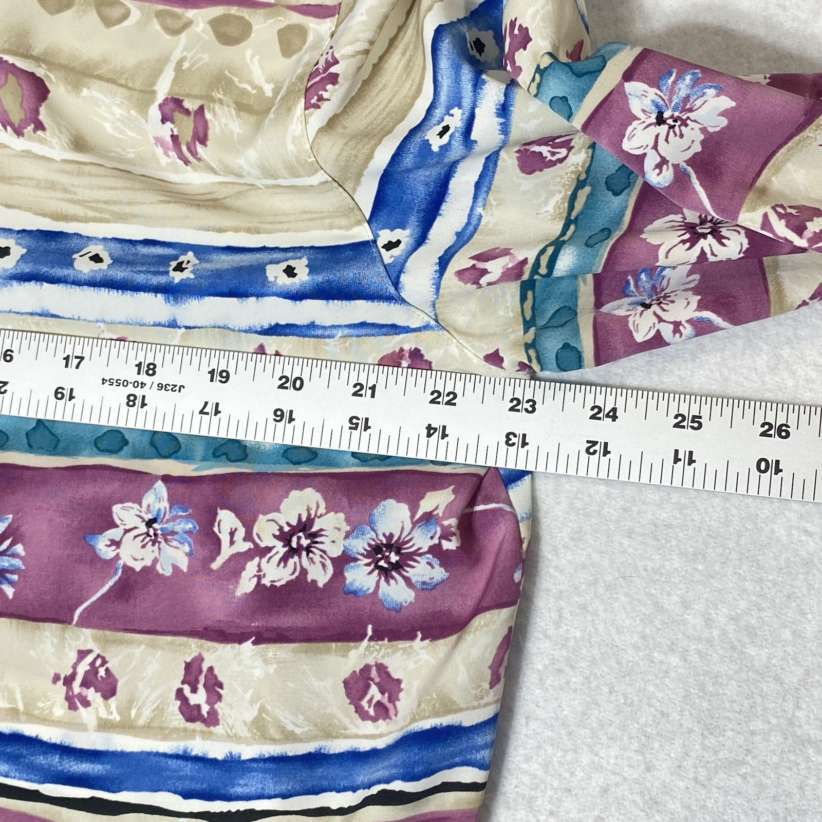 VTG ALFRED DUNNER Womens Plus 16 Multicolor Long Sleeve Collared Pullover Shirt