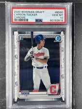 Tucker, Carson - 2020 Bowman Draft Chrome - PSA 10 