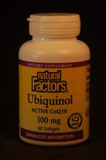 Natural Factors Ubiquinol Active CoQ10 100mg 60 Softgels